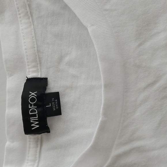 Wildfox white “California” palm tree short sleeve t-shirt. Size L - Picture 3 of 8